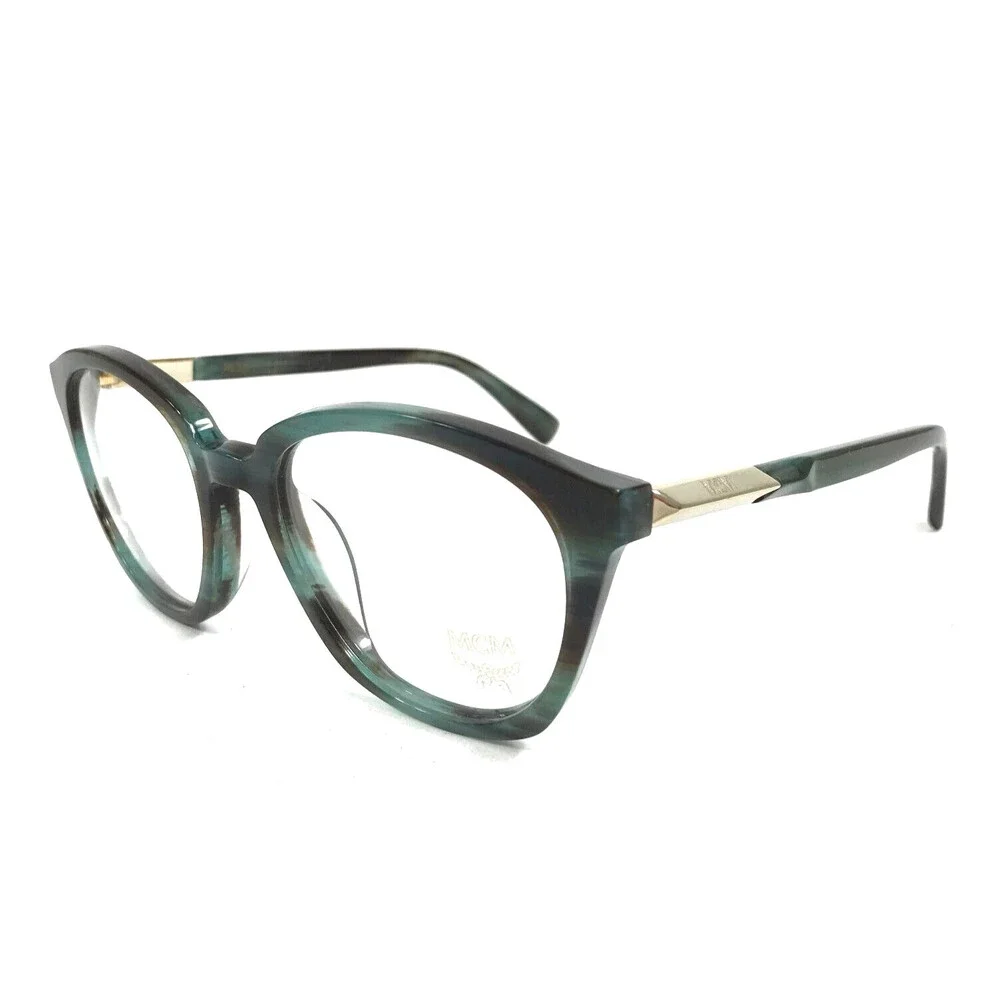 MCM Eyeglasses Frames MCM2612 318 Khaki Horn Brown Green Gold 51-18-140